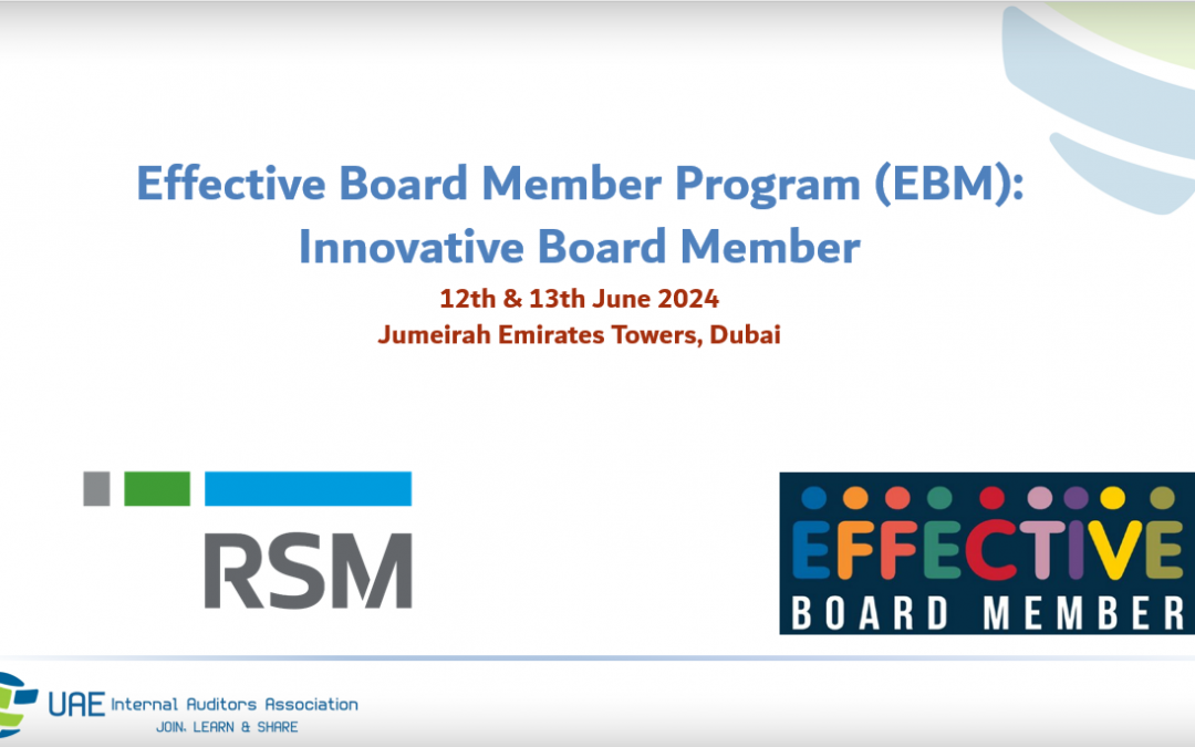 Board Member Program (EBM): Innovative Board Member